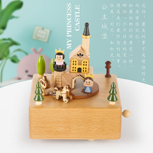 Caja <span class=keywords><strong>de</strong></span> <span class=keywords><strong>música</strong></span> carrusel <span class=keywords><strong>de</strong></span> madera <span class=keywords><strong>de</strong></span> feliz cumpleaños personalizable <span class=keywords><strong>vintage</strong></span> portátil - Product Image 2