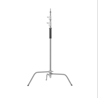 Lumière de photographie support de lumière de jambe magique en forme de C trépied en acier inoxydable audacieux bras croisé bras diagonal équipement de Studio
