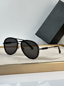 2024 INS pilote alliage UV400 dégradé lunettes de soleil hommes et femmes concepteur marque luxe à la main crapaud lunettes avec étui - Product Image 2