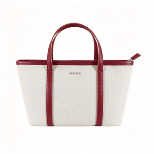 Sac à main décontracté pour femme, vente en gros, petit MOQ, OEM, pas cher, tendance, en toile imperméable, personnalisé, en polyester, avec fermeture éclair, fabriqué sur mesure - Product Image 1