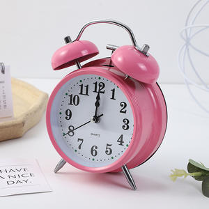 Çocuklar için Mini Vintage klasik Analog çalar saat ev dekoratif masa alarmı çalar saat - Product Image 6