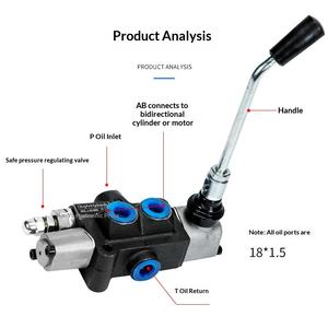 Vanne <span class=keywords><strong>hydraulique</strong></span> multi-voies BDL-40, <span class=keywords><strong>distributeur</strong></span>, cylindre, réinitialisation, positionnement, fendeur de bois, vanne de réversal manuelle, pompe 16 MPa 40 - Product Image 3