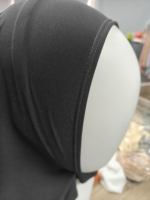 Hiyab Deportivo Transpirable con Botones para Mujeres Musulmanas, Hiyab Instantáneo Amira con Lazos Ajustables en la Parte Trasera