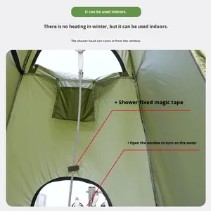 Outdoor Portable Privacy Instant Shower <strong>Tent</strong> Window Pop-Up Design Four-Season Polyester Easy Install Camping Toilet Shower <strong>Tent</strong> - Product Image 2