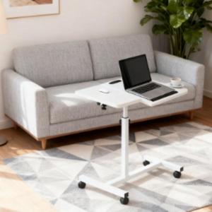 <span class=keywords><strong>Mesa</strong></span> Plegable Moderna de Metal <span class=keywords><strong>para</strong></span> Portátil y Escritorio Ajustable <span class=keywords><strong>para</strong></span> Dormitorio, Eleva tu Espacio de Vida - Product Image 3