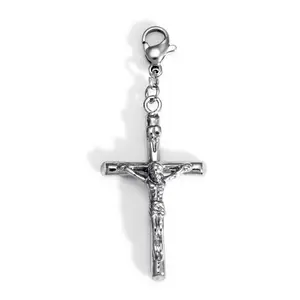 Vente en gros de bijoux rétro en acier inoxydable, pendentif initial de Pirate punk pour hommes et femmes