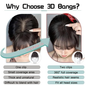 Perruque <span class=keywords><strong>de</strong></span> cheveux naturels tissée à la main avec frange, petite perruque en filet T 4x6, <span class=keywords><strong>postiche</strong></span> pour couvrir la ligne des cheveux - Product Image 4