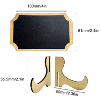 Mini Tablero de Mensajes de Madera para Manualidades, Adorno de Madera para Barra, Hogar, Boda, Decoración de Mesa