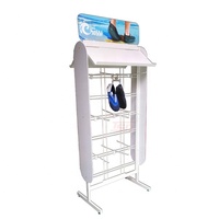 Étagère d'exposition personnalisée pour tongs, présentoir pour sandales, mobilier pour magasin de chaussures