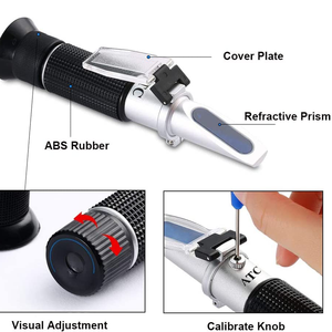 Nhà Máy Giá kép quy mô xách tay <span class=keywords><strong>Brix</strong></span> Khúc Xạ 0-40% <span class=keywords><strong>Brix</strong></span> 0-25% Rượu Nho rượu vang ATC khúc xạ - Product Image 2