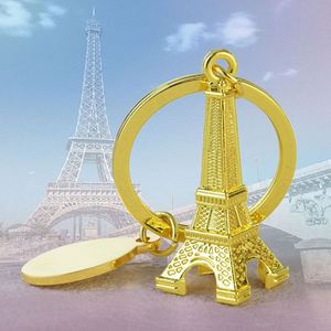 Vintage Metal 3D Paris Tower <b>Keychain</b> Eiffel Tower Pendant Souvenir Paris Romantic <b>Keychain</b> Decoration KeyHolder Keyrings - Product Image 5