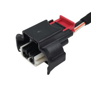 Conector de arnés de cables de seguro blanco claro para coche, carcasa impermeable adecuada para coche, 2 pines hembra, - Product Image 5