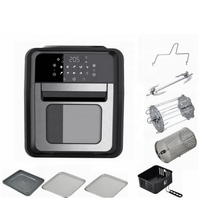 Four à friture numérique électrique intégré, contrôlé par application, avec écran tactile LED, porte amovible, certifié ETL CE CB GS LFGB, 12L