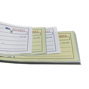 Carnet de reçus personnalisé en papier kraft écologique avec options de 1/2/3 exemplaires, formats A5/A4/A6, impression sur mesure - Product Image 3