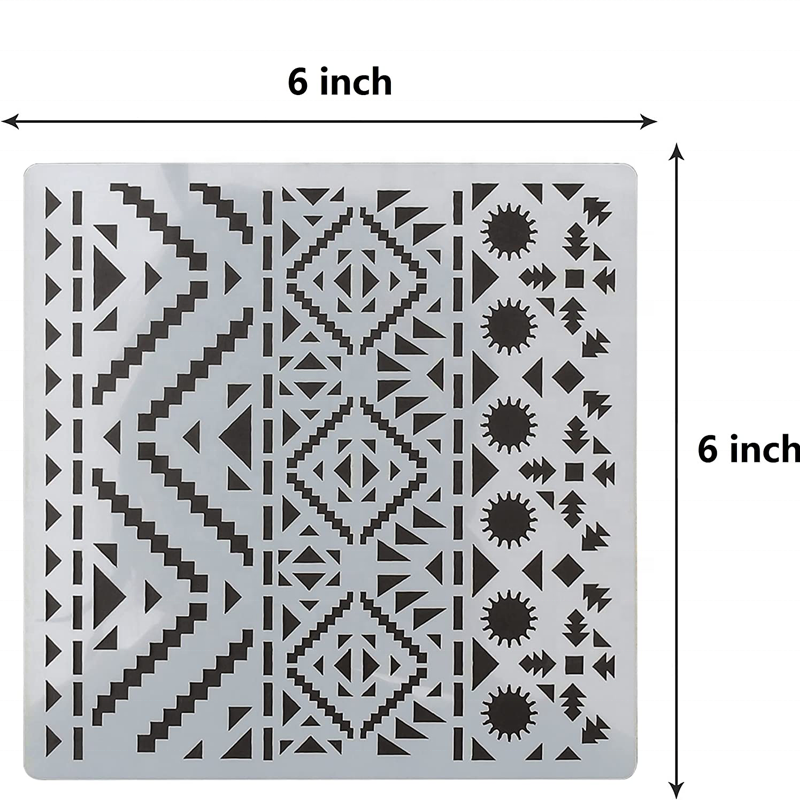 Jeffdad Pochoirs Pour Peinture Sur Bois, Pochoirs à Fleurs Réutilisables, Modèles De Peinture, Pochoirs De Dessin Pour Peinture Sur Bois, Mur, Meubles (18