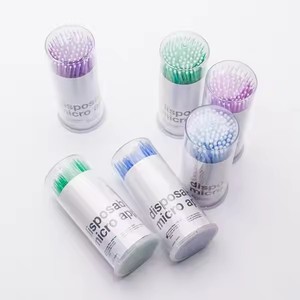 100pcs Disposable Mini Cotton Swab <b>Micro</b> Brushes Lash Spoolie Applicators Beauty Tool - Product Image 6
