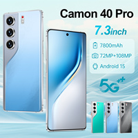 Teléfono Camon 40 Pro 5G 2026, Deca Core, 16GB+1TB, Android 15, Pantalla OLED 90Hz, Batería de 7000mAh, MTK Dimensity, Doble SIM, Cámara de 108MP
