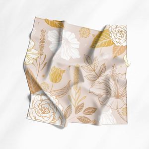 Écharpe en soie de mûrier personnalisée pour femme, cadeau d'anniversaire, écharpe en soie personnalisée avec nom, impression personnalisée sur écharpe en soie - Product Image 5