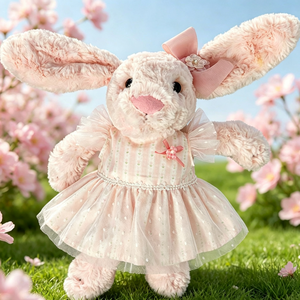 [Vêtement uniquement] Vêtements pour poupée lapin de 32 cm, robe en forme de nœud et jupe de princesse Lolita, accessoire pour poupée lapin - Product Image 5
