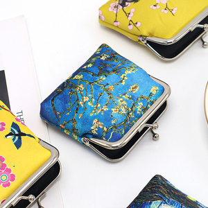 กระเป๋ามินิวินเทจแบบสั่งทำพร้อมหัวเข็มขัดกระเป๋าใส่เหรียญโลหะกระเป๋าเงิน Mucha kisslock พิมพ์ลายออกแบบได้ตามต้องการ - Product Image 2