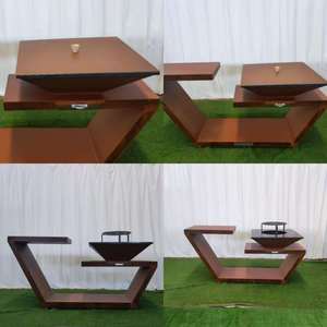 Braciere Rettangolare in Acciaio Corten/Focolare da <span class=keywords><strong>Giardino</strong></span> in Metallo Colore Ruggine Spessore 2mm Design Moderno ed Elegante a Legna - Product Image 2