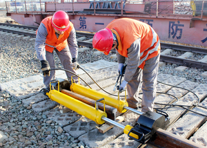 Civière hydraulique <span class=keywords><strong>de</strong></span> <span class=keywords><strong>rail</strong></span> d'équipement d'entretien ferroviaire <span class=keywords><strong>de</strong></span> tenseur <span class=keywords><strong>de</strong></span> <span class=keywords><strong>rail</strong></span> hydraulique pour la voie - Product Image 6