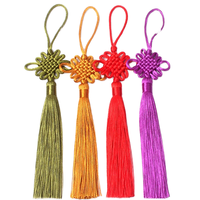 JIAYUAN – Nouveauté : Pompon suspendu en nœud chinois 100 % polyester, idéal pour la décoration intérieure, les marque-pages, les accessoires vestimentaires, les rideaux et les textiles (CN)