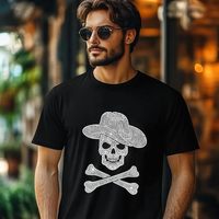 Applique en strass personnalisée motif chapeau de pirate et crâne, à thermocoller, pour garnitures de vêtements et décoration de vêtements, en gros