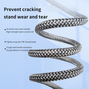 USB C型虚拟现实链接摄像机数据线3/5/7米长，带3A快速充电尼龙网编织铝合金连接器电缆 - Product Image 6