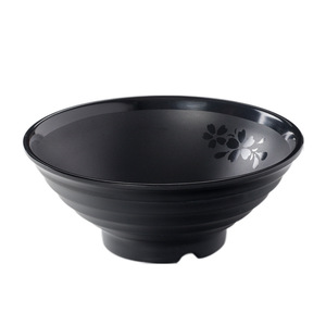 Tazón de Melamina Negro A5, Tazón de Plástico Imitación Porcelana Comercial, Tazón Grande para Hot Pot Picante, Tazón para Sopa, Fideos de Arroz - Product Image 2