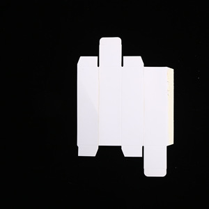 Caja de cartón blanca gruesa, rectangular, cuadrada, personalizable, para cosméticos, uso universal, cartón de 350g - Product Image 3