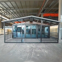 Maison conteneur préfabriquée extensible pour hôtel, moderne, écologique, 20/40 pieds, extérieur personnalisé, salle de bain intégrée, armoire de cuisine, climatisation
