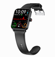 Montre connectée avec écran TFT de 1,88 pouces, système d'exploitation Android, étanche IP67, suivi de la forme physique, moniteur de fréquence cardiaque, moniteur de sommeil, application, forme carrée