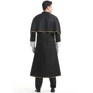 Cosplay di Halloween giochi Anime novità Costume adulto sacerdote maschio <span class=keywords><strong>padrino</strong></span> missionario Costume da scena di carnevale - Product Image 2