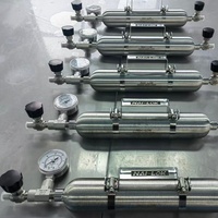 NAILOK High Pressure SS316 Gas Sampling Bottle 3000psi Double Ended Sample Cylinder for LNG LPG Natural Gas 500ml 1 Gallon