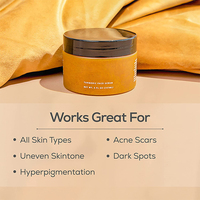 Toptan özel etiket Tumeric zerdeçal hindistan cevizi sütü C peeling jel beyazlatma köpük krem sabun tuz şeker cilt vücut fırçalayın