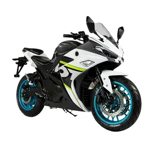 Las motocicletas más baratas estilo 3000W de alta potencia frente doble disco y freno de tambor trasero ciclomotor scooter