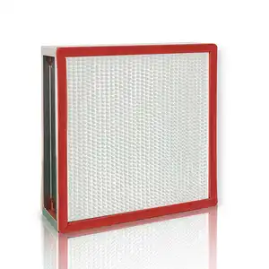 Dust Mute Hepa Hotel Hospital Factory Air Cleaning Professionally 610*610*292 Aluminum Alloy Frame High Temperature Filter