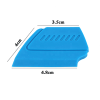 4.8*3.5CM téléphone écran raclette plastique bleu moyen doux grattoir Mini PPF raclette vinyle Mini pour Auto