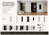 Armoire de chambre moderne pour la maison, unité portable, bois écologique, grande capacité, durable, facile à installer, aménagement flexible