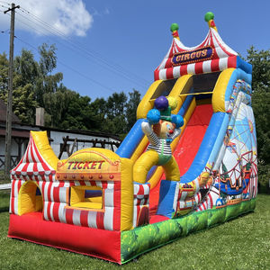 Toboggan Gonflable Extérieur à Sec pour Enfants, Thème Cirque, pour <span class=keywords><strong>Parc</strong></span> d'Attractions et Carnaval - Product Image 1