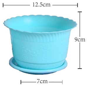 Pots à fleurs en plastique de style nordique minimaliste, pots à succulentes, petits pots à fleurs créatifs, pots à fleurs en grille - Product Image 4