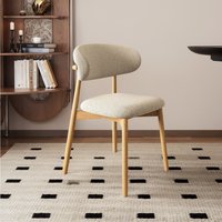 Chaises de salle à manger modernes en bois massif pour la maison, écologiques et durables, avec revêtement amovible pour restaurants et hôtels