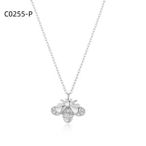 สร้อยคอแฟชั่นประดับเซอร์โคเนีย C0255 สำหรับผู้หญิง เครื่องประดับคุณภาพสูง - Product Image 1