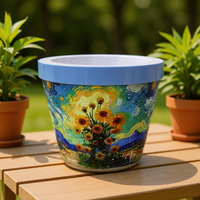 Pot de fleurs 3D style européen, vase en plastique, kit de bricolage, artisanat écologique, art déco, décoration moderne pour la maison, pour les amateurs de fleurs, fête des mères