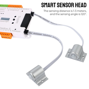 Trap Led Pir Bewegingssensor <span class=keywords><strong>Controller</strong></span> 12V 24V 32 Kanalen Nachtlampje <span class=keywords><strong>2</strong></span> In 1 <span class=keywords><strong>Controller</strong></span> Voor Trap Roltrap Strip Licht - Product Image 5