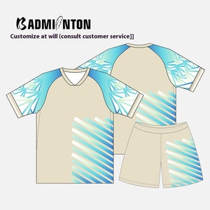Professioneel op maat gemaakte snel drogende badminton T-shirt sublimatie bedrukte tennis kleding vocht afvoerende sporttrui voor volwassenen - Product Image 3