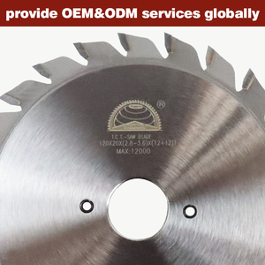 Jingshang profesyonel endüstriyel sınıf 5 inç dairesel TCT ahşap testere bıçağı 12 + 12T puanlama OEM özelleştirilebilir - Product Image 2