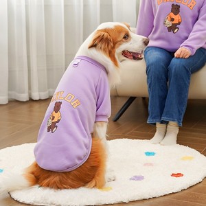 Ropa para Mascotas a Juego para Padres e Hijos, Ropa de Invierno para Perros y Gatos Estilo Coreano, Sudadera con Capucha de Forro Polar para Corgi, Golden Retriever y Gatos Gordos - Product Image 3