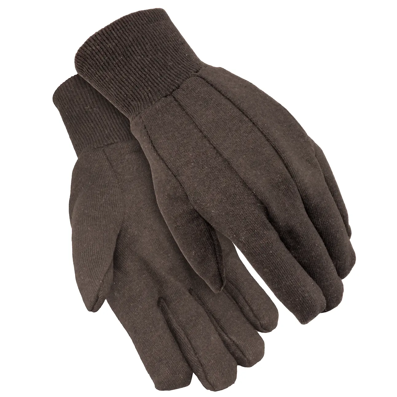 Sıcak satış kullanımlık genel amaçlı endüstriyel bahçe güvenlik ucuz kahverengi pamuklu jarse eldiven Jersey çalışma eldiven